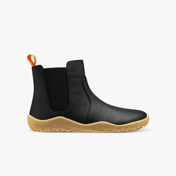 Vivobarefoot Fulham Leather Kids Obsidian