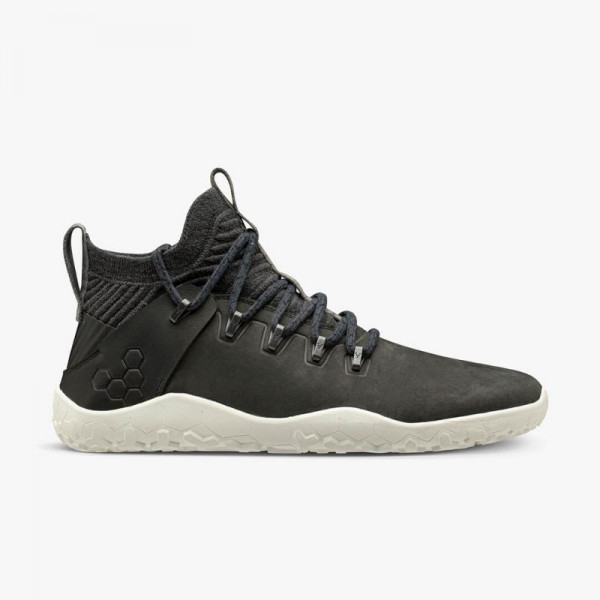 Vivobarefoot Magna Trail Leather & Wool Mens Obsidian