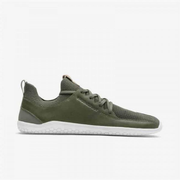 Vivobarefoot Primus Knit Mens  Olive green